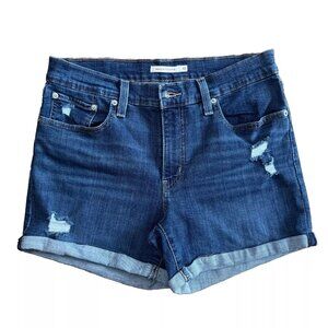 Levi's Strauss & Co. Women's Summer Casual Denim Mid Length Shorts Blue Size 30